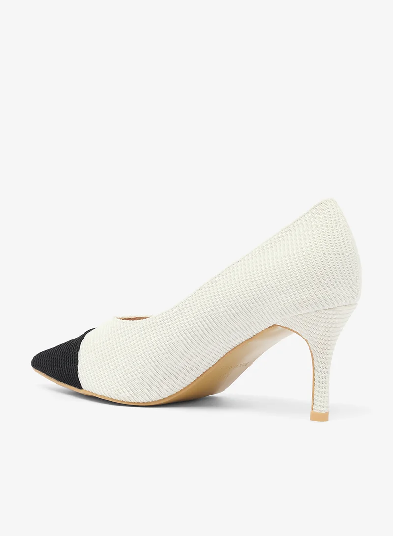 ELLA Pointed Toe Pumps With Mid Heel