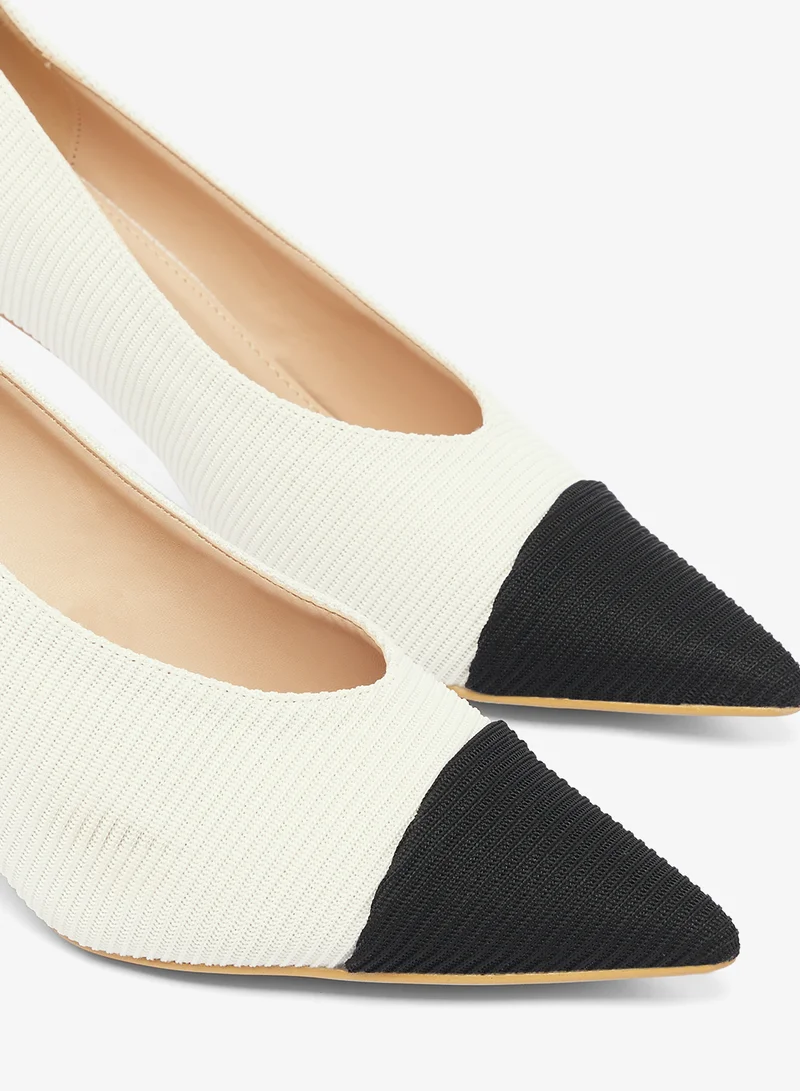 ELLA Pointed Toe Pumps With Mid Heel