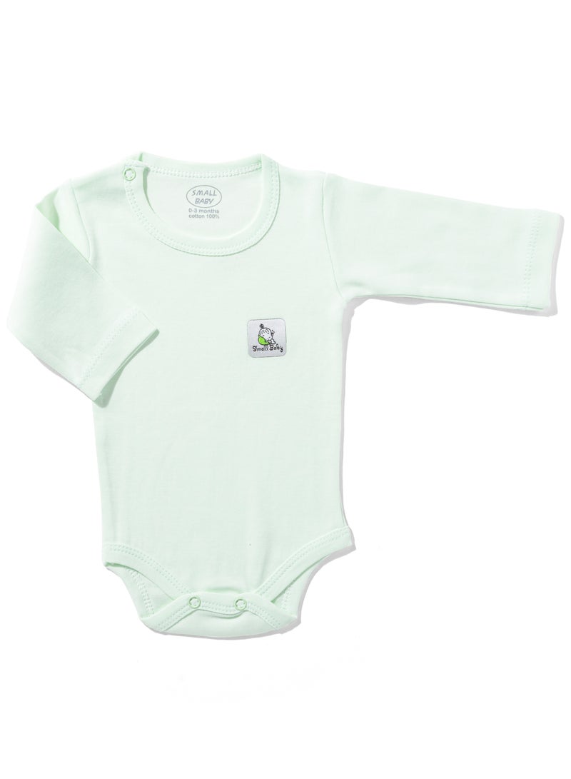 Small Baby Pack of 3 Long Sleeve Baby Bodysuits 100%Cotton - Image 5