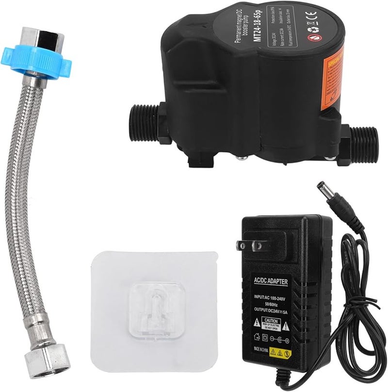 مضخة تعزيز ضغط المياه من النحاس ABS برأس 18 مترًا ومعدل تدفق 15 لتر/دقيقة مع مستشعر تلقائي ومقاومة للماء IP56 - Image 2