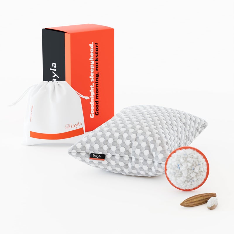 Layla Adjustable Fill Kapok Pillow Luxurious Cooling Pillow King Single Supportive for Head and Neck Fully Adjustable Natural Material That is Light and airyLayla Sleep Kapok Pillows
