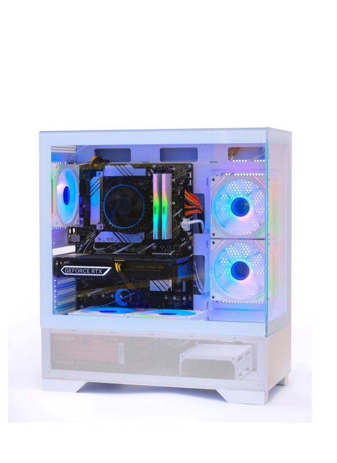 Egeira - Gaming Pc with Intel Core i5-12400F Processor, H610 Motherboard, DDR4 16GB RAM, 1 TB SSD, NVIDIA GeForce RTX 3050 Graphics Card, Case White, Windows 11 Pro - Image 1