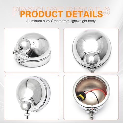 SKTYANTS 4.5 inch Housing Bracket Mount Ring bucket For Fog Passing Light Lamp Motorcycle Touring Electra(Chrome) - Image 4