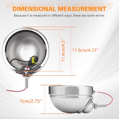 SKTYANTS 4.5 inch Housing Bracket Mount Ring bucket For Fog Passing Light Lamp Motorcycle Touring Electra(Chrome) - Image 5