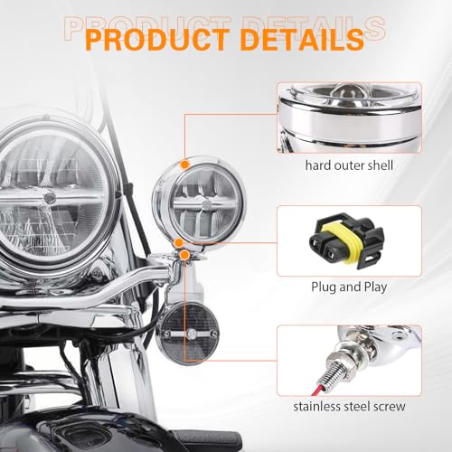 SKTYANTS 4.5 inch Housing Bracket Mount Ring bucket For Fog Passing Light Lamp Motorcycle Touring Electra(Chrome) - Image 3