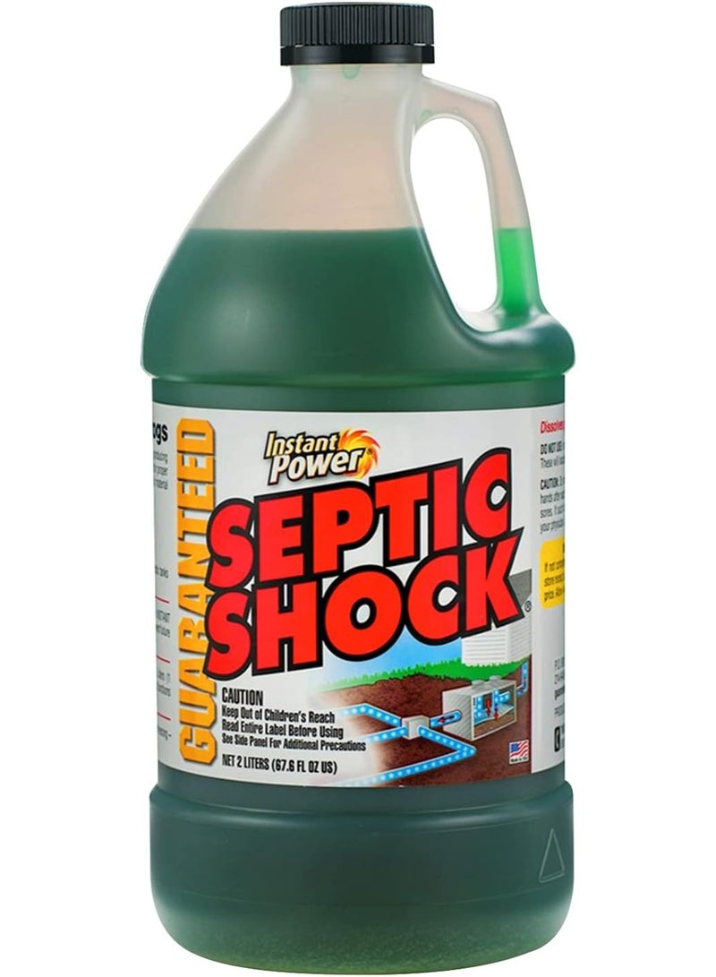 Instant Power Septic Shock Septic Tank Treatment Drain Cleaner Liquid Clog Remover For Septic System 2 L - Image 1