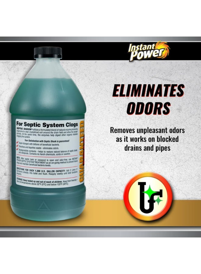 Instant Power Septic Shock Septic Tank Treatment Drain Cleaner Liquid Clog Remover For Septic System 2 L - Image 5