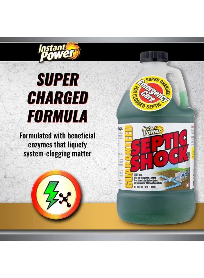 Instant Power Septic Shock Septic Tank Treatment Drain Cleaner Liquid Clog Remover For Septic System 2 L - Image 3