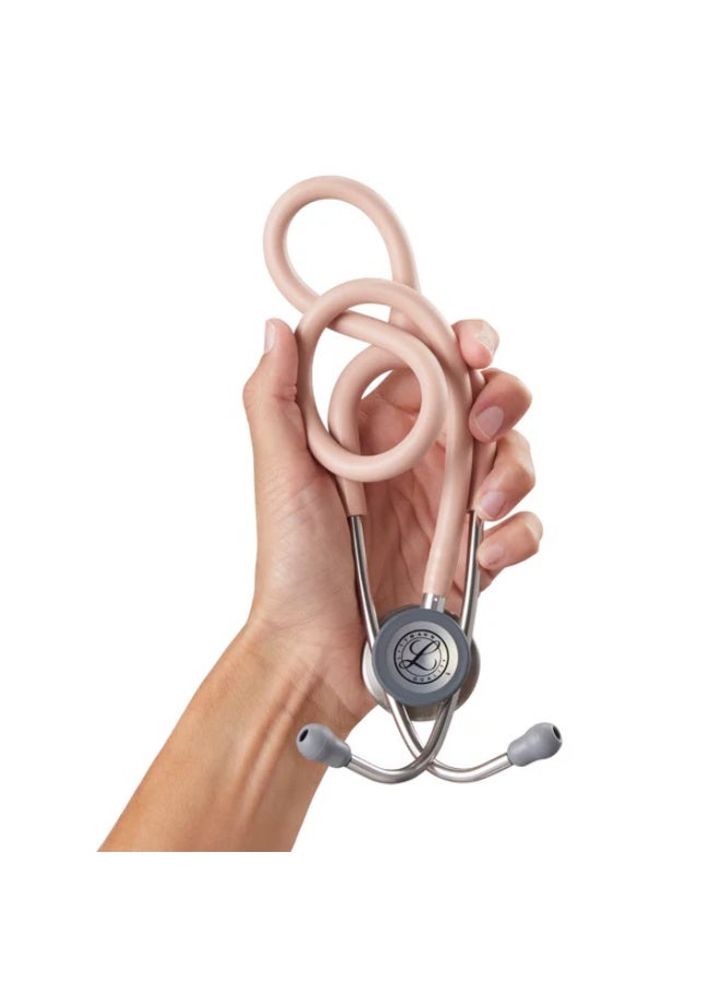 3M Littmann Classic III Stethoscope, Model 5910C – Champagne Rose Satin Tube, Stainless Steel Chestpiece, Dual-Sided Tunable Diaphragm, 27 Inch – for Doctors, Nurses & Medical Students - Image 4