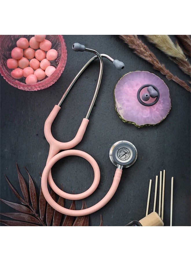 3M Littmann Classic III Stethoscope, Model 5910C – Champagne Rose Satin Tube, Stainless Steel Chestpiece, Dual-Sided Tunable Diaphragm, 27 Inch – for Doctors, Nurses & Medical Students - Image 3