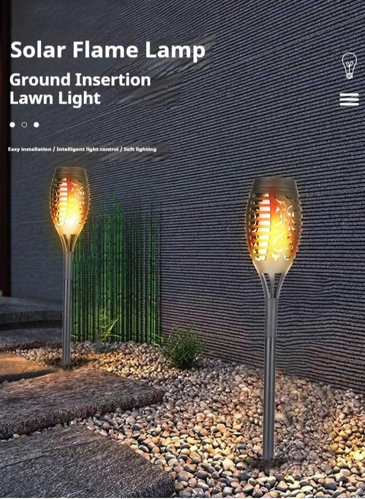 SISGL Upgraded 12Pack Torches, Solar Lights Outdoor, 12LED Solar Torch Lights With Dancing Flickering Flames, Waterproof Landscape Decoration Flame Lights For Garden Pathway Yard-Auto On/Off - Image 2