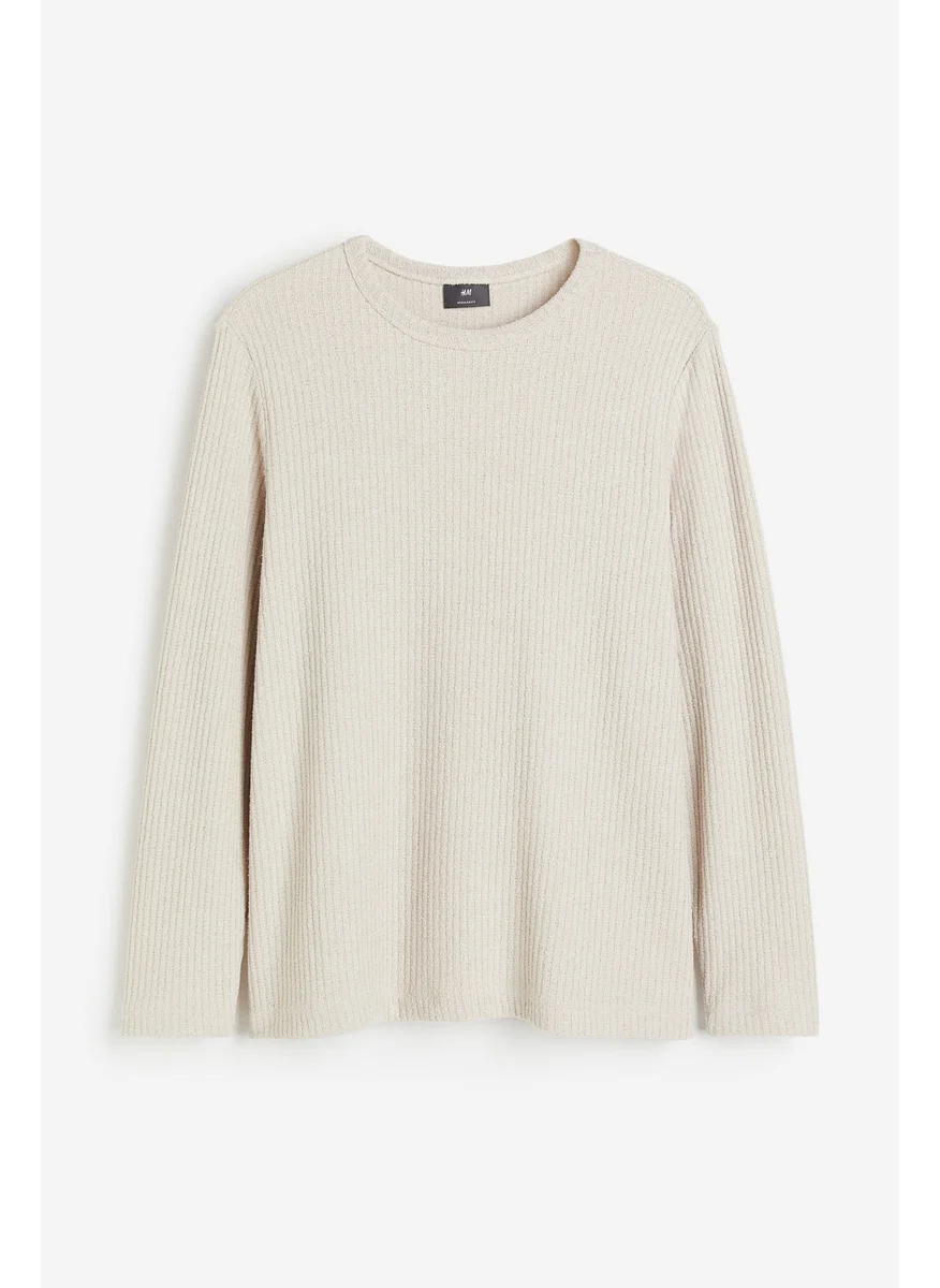 H&M Regular Fit Textured Jersey Top