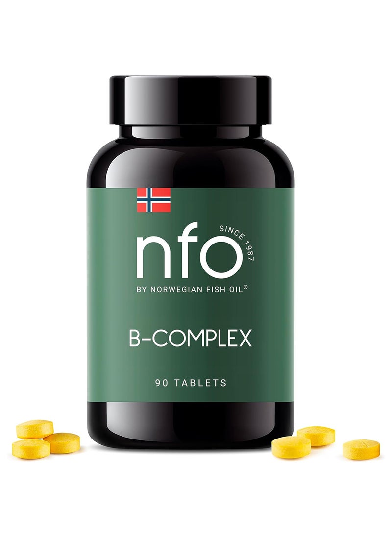 NFO B-Complex by Norwegian Fish Oil - 90 Tablets 