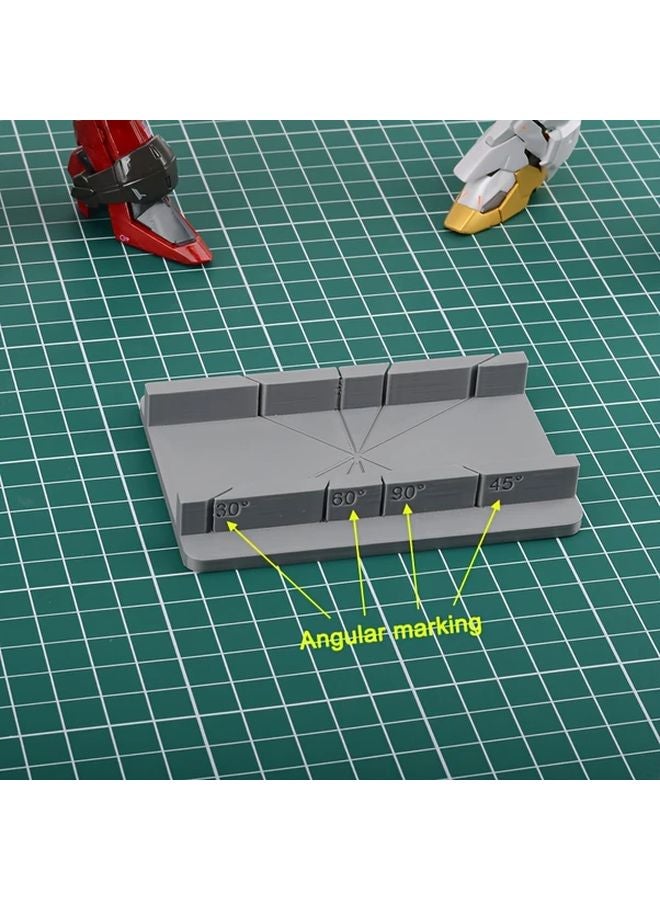 Grey Adjustable Angle Cutting Guide 30 90 Degree Tool For Precision Crafting DIY - Image 4