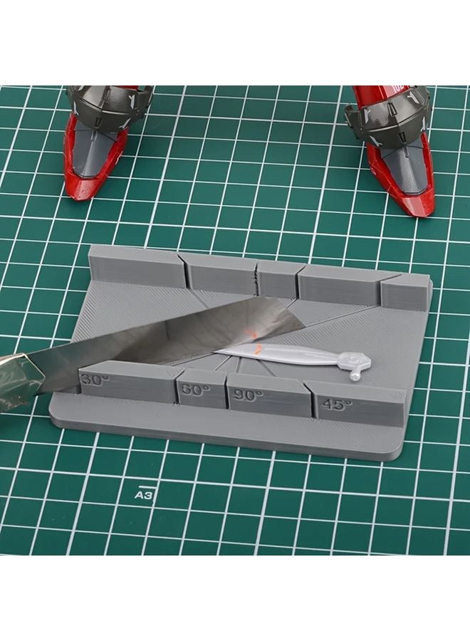 Grey Adjustable Angle Cutting Guide 30 90 Degree Tool For Precision Crafting DIY - Image 3