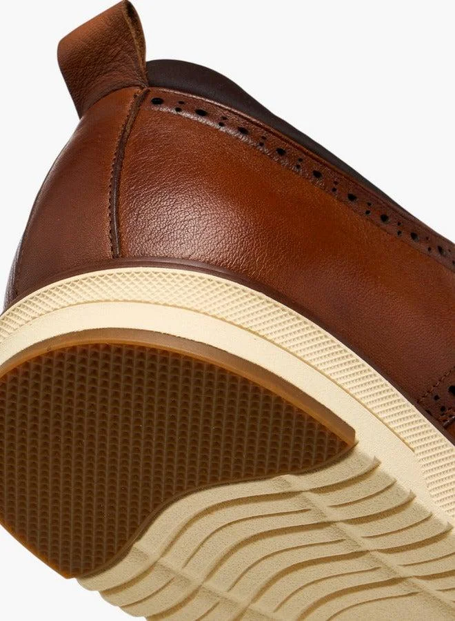 DUCHINI  Men'S Leather Solid Lace-Up Sneakers for Men | Best Price UAE