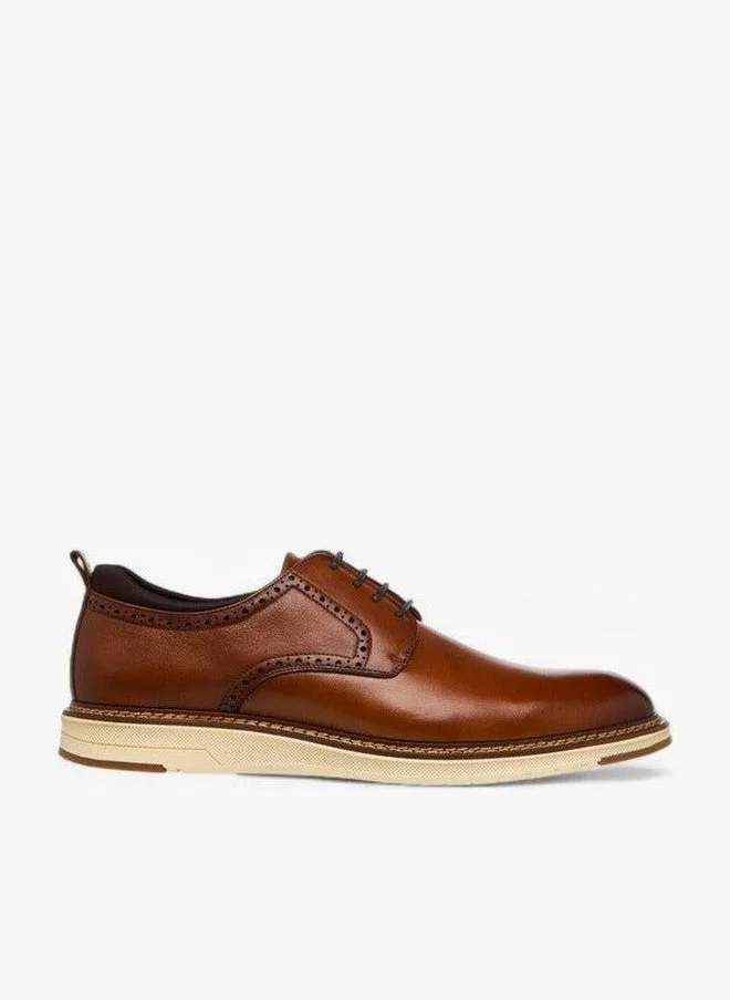 DUCHINI  Men'S Leather Solid Lace-Up Sneakers for Men | Best Price UAE