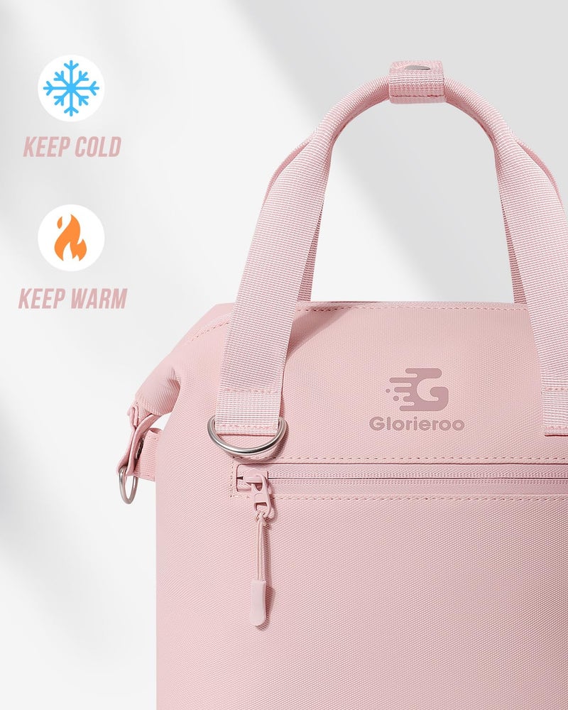 GLORIEROO Pastel Lunch Box Women | Insulated Waterproof Leakproof Lunch Bag Cooler | Adjustable Strap | BPA-Free - Image 5
