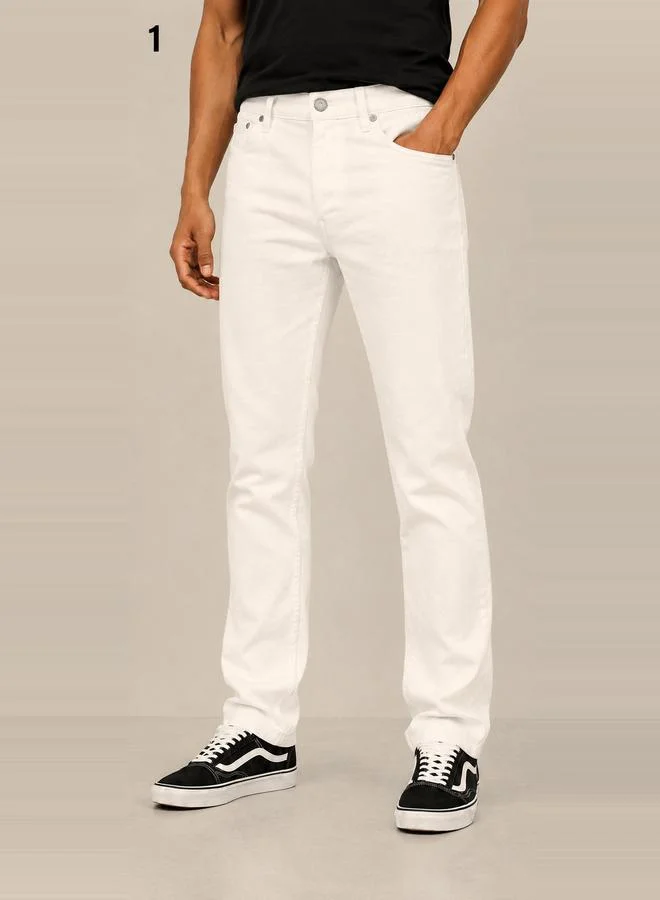 تايك تو Men Slim Fit Mid Rise Jeans By Falcon