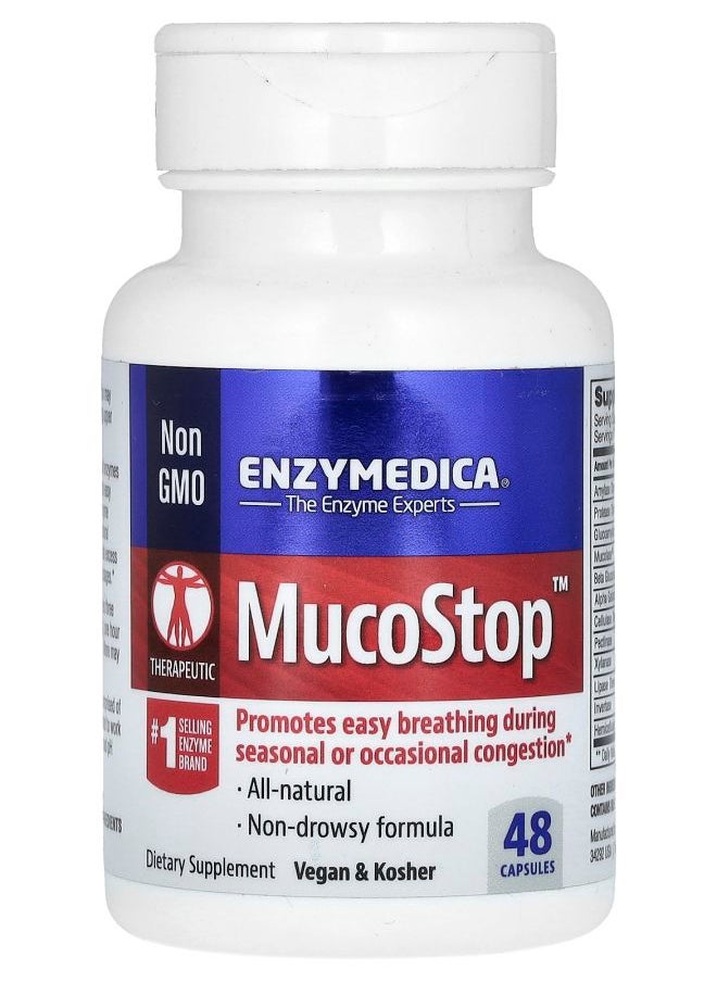 ENZYMEDICA MucoStop 48 Capsules 
