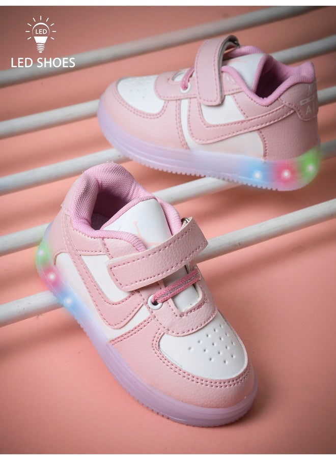 KATS Kids Colourblocked LED Sneakers with Velcro Closure - Image 2