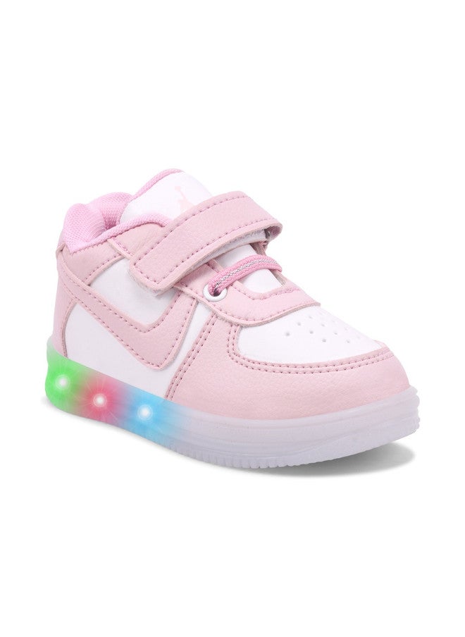 KATS Kids Colourblocked LED Sneakers with Velcro Closure - Image 5