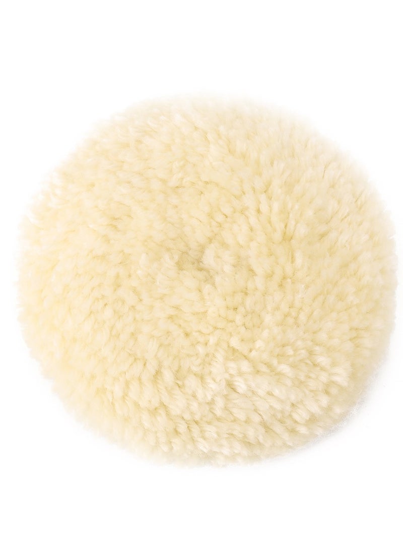 LAWAZIM Wool Buffing Pad -7inch- Easy to Clean and Maintain Polishing Pad Buffing Wheel Disc for Surface Detailing Scratch Removal Revitalization Protection and Restoration - on Automotives Household - Image 1