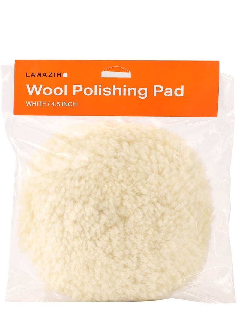 LAWAZIM Wool Buffing Pad -7inch- Easy to Clean and Maintain Polishing Pad Buffing Wheel Disc for Surface Detailing Scratch Removal Revitalization Protection and Restoration - on Automotives Household - Image 2