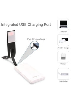 Necomi Book Reading Light with Clip, USB Rechargeable Foldable Table Lamp For Reading Desk Lamp 3 Color Night Light Lamp For Travel, School, Business Trip  - Image 3