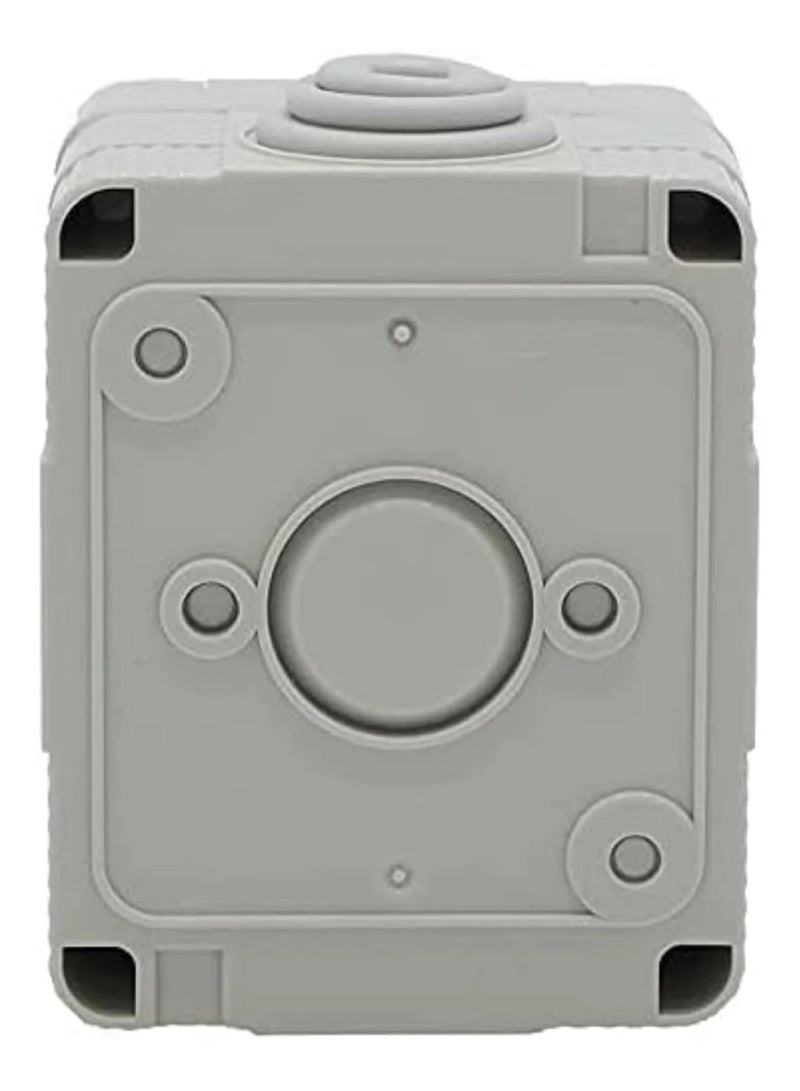 أدمور مقبس تبديل ADMORE IP55 مقاوم للماء في الهواء الطلق 1 عصابة 2 اتجاه - غطاء رمادي مقاوم للطقس - Image 2