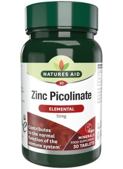 Natures Aid Zinc Picolinate 30 Tablets  - Image 1