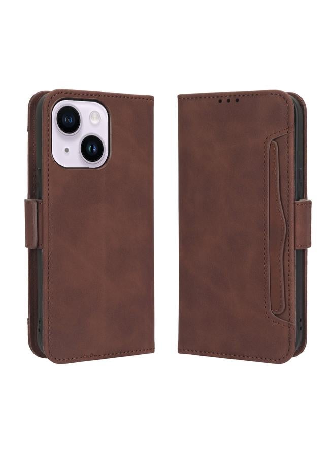 S-TOP Case For iPhone 15 Skin Feel Calf Texture Card Slots Leather Phone Case - Image 2