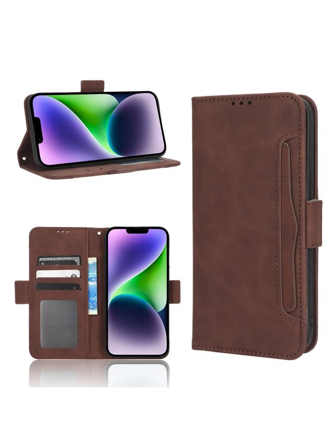 S-TOP Case For iPhone 15 Skin Feel Calf Texture Card Slots Leather Phone Case - Image 1