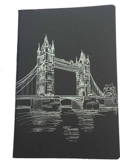 Lizy 14x20 cm Saddle Stitched Black Notebook 40 Sheets 90 gr. 