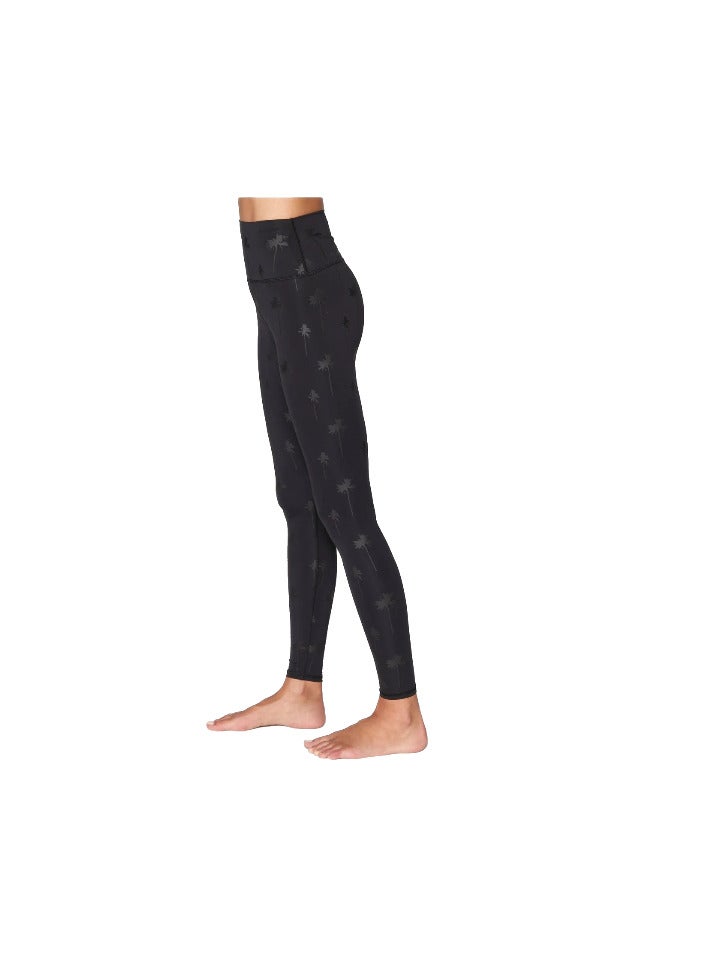 spiritual gangster SG INTENT HIGH WAIST LEGGING TONAL PALMS PRINT XSMALL  - Image 2