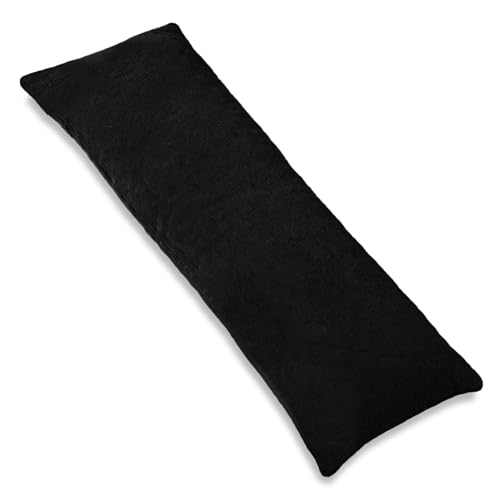 1 MIDDLE ONE Body Pillow, Memory Foam Body Pillows for Adults Sleeping, Long Pillow for Bed, Big Large Firm Full Body Pillow for Side Sleeper, 20x54 Inch, Black - Image 1