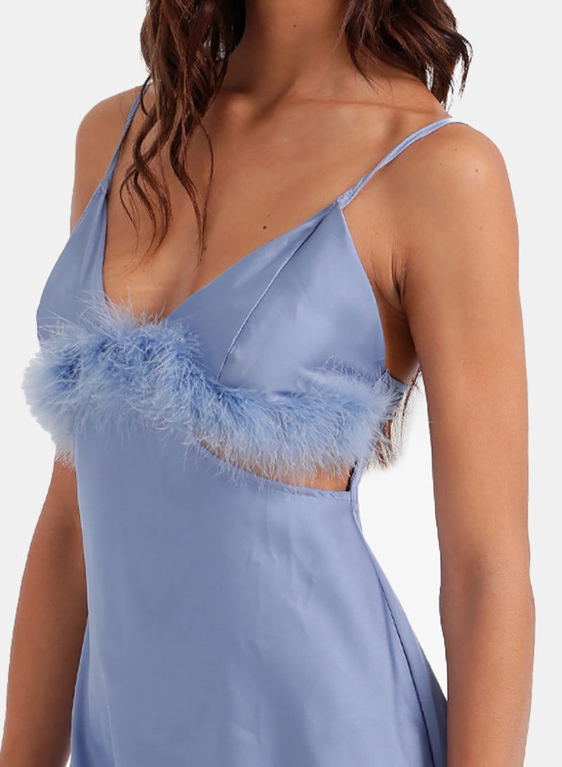 Carina Feather Trim Babydoll - Image 4