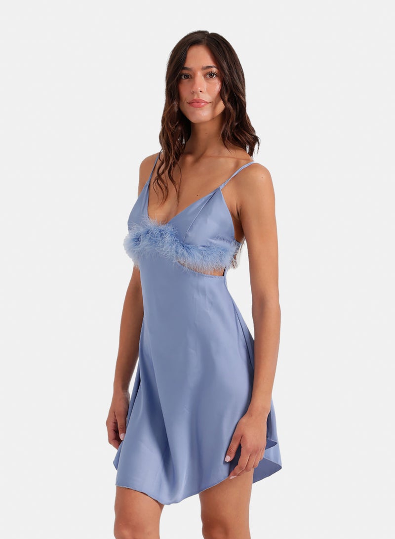 Carina Feather Trim Babydoll - Image 2