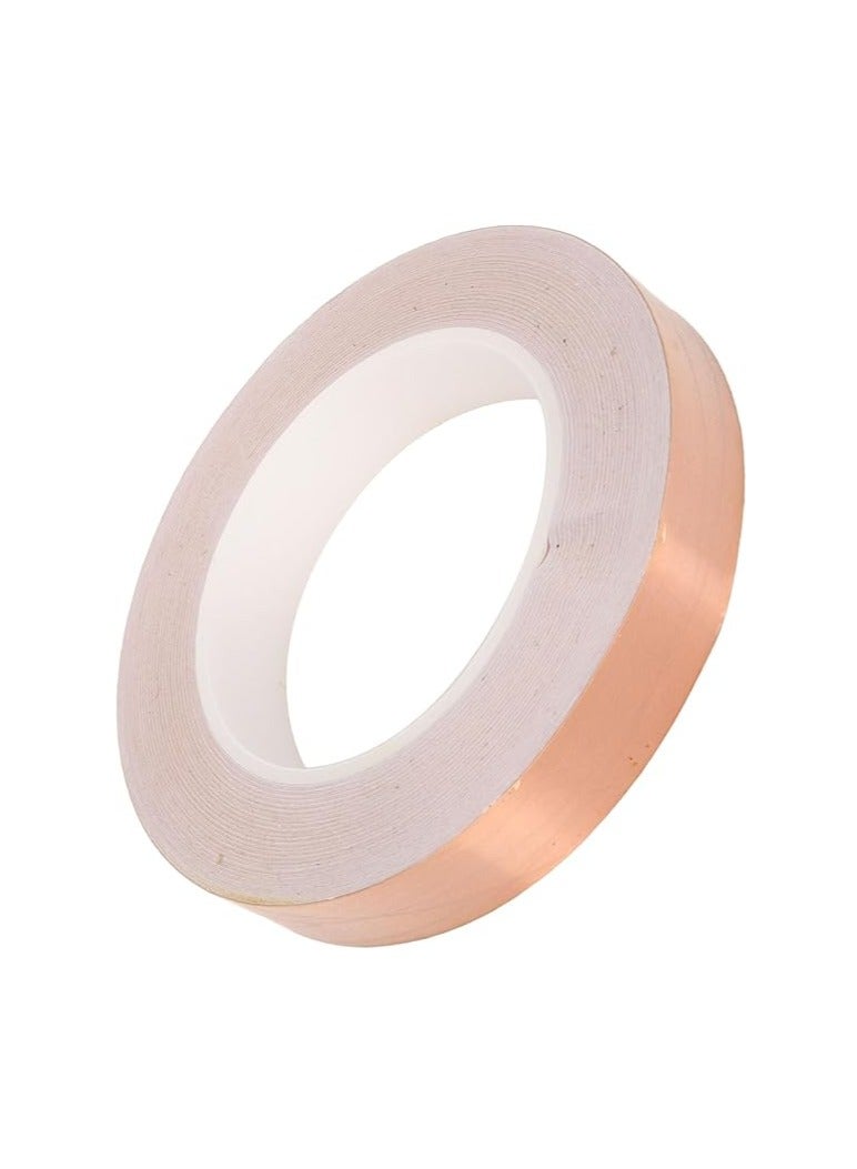 KNP Copper Protection Tape is a high quality adhesive tape made from copper foil designed to provide excellent shielding and protection in various applications With its 20mm width and high temperature resistance this tape is particularly effective for use in electronics including computers and other sensitive devices. - Image 2