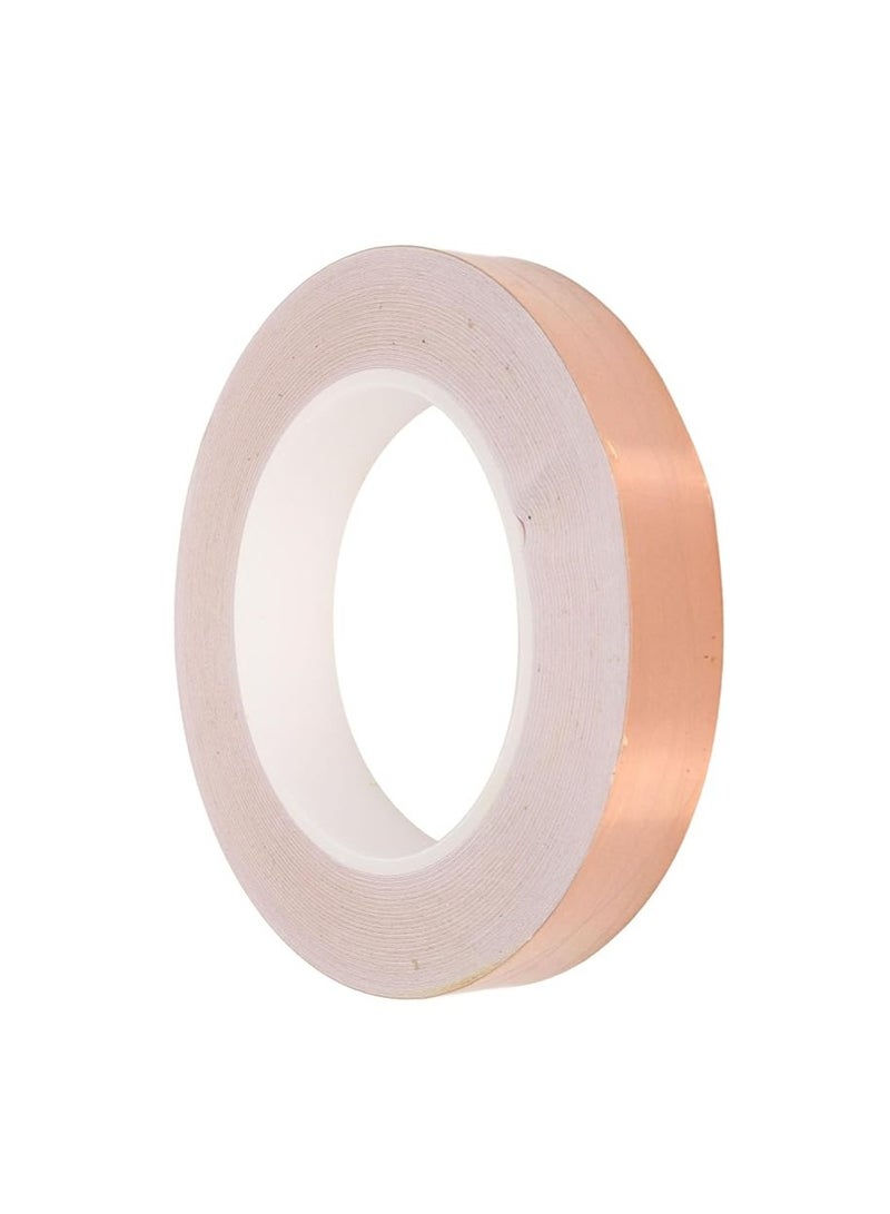 KNP Copper Protection Tape is a high quality adhesive tape made from copper foil designed to provide excellent shielding and protection in various applications With its 20mm width and high temperature resistance this tape is particularly effective for use in electronics including computers and other sensitive devices. - Image 3