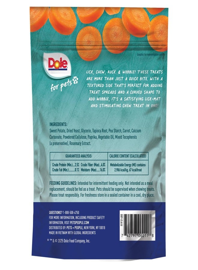 دولي دول فور بيتس، مكافآت مضغ طويلة الأمد بنكهة الجزر للكلاب الصغيرة، 8 أونصة، 10 قطع | بنكهة خضراوات حقيقية، خالية من القمح والذرة والصويا والنكهات والألوان والمواد الحافظة الاصطناعية - Image 5
