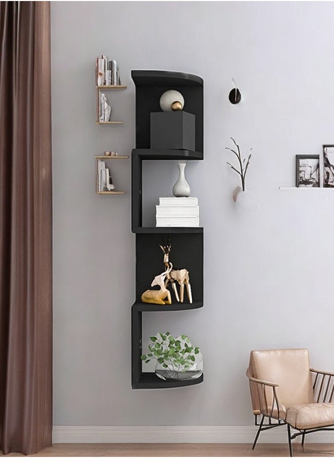 Zig Zag Floating Shelves for Wall Mount Corner Shelves for Bedrooms and Living Rooms