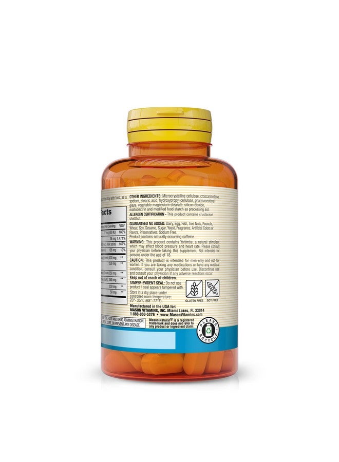 MASON NATURAL Men's Potent Formula - Supports Energy and Performance, Improved, Endurance, Stamina and Vitality, Herbal Complex Supplement, 60 Tablets - Image 3