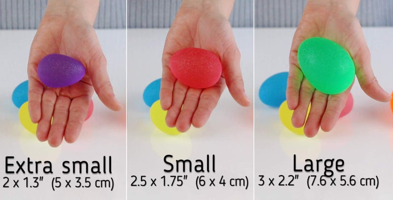 The Friendly Swede Stress Balls for Adults â€” 3 Squeeze Balls for Hand Therapy, Stress Relief & Hand Strength - Exercise for Grip Strength with 3 Resistance Levels - Egg-Shaped & Skin-Safe - Image 4