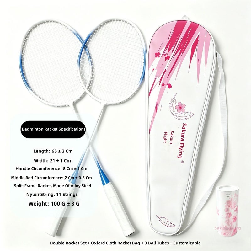 High-Quality Adult Badminton Rackets Set - Macaron Color, Wholesale & Dropshipping