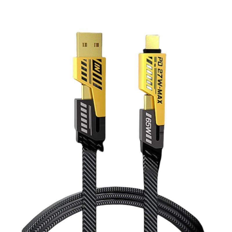 4-in-1 Mecha Type-C Fast Charge Cable for iPhone 15 2m - Image 5