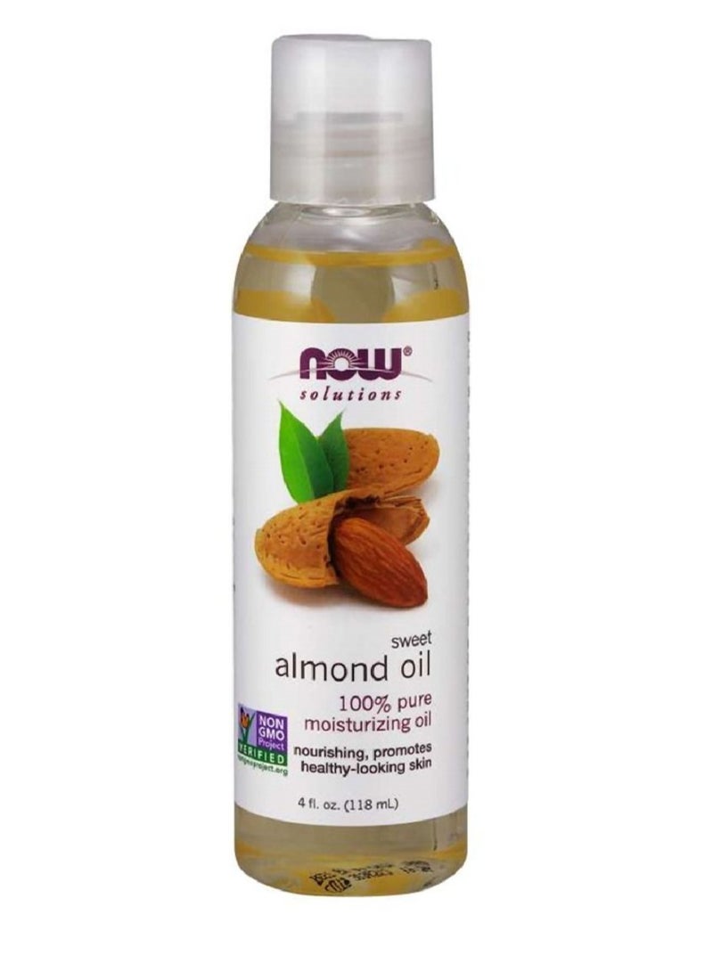 now Sweet Almond Oil 100% Pure Moisturizing Oil Nourishes and Promote Healthy Skin 118ml