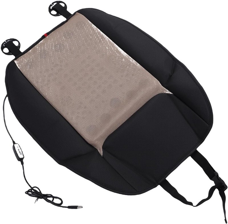 Cooling Car Cushion, USB Powered with 3 Temperature Settings Ventilated Cooling Car Pad for SUV Truck Van RV (Back Cushion) - Image 1