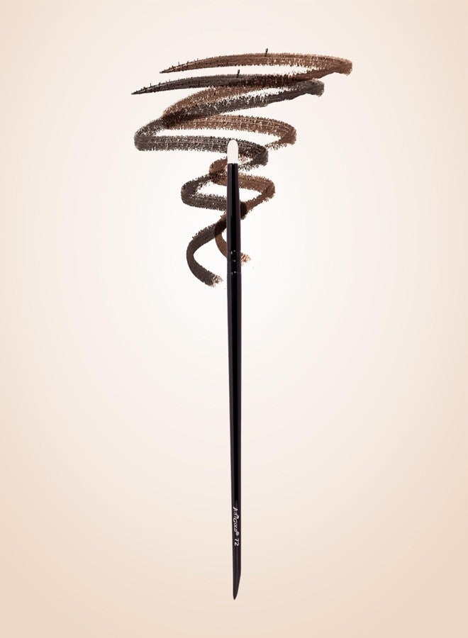 JUST GOLD JustGold Professional Pencil Smudge Brush Soft Bristles Copper Ferrule Wooden Handle #72 - Image 1