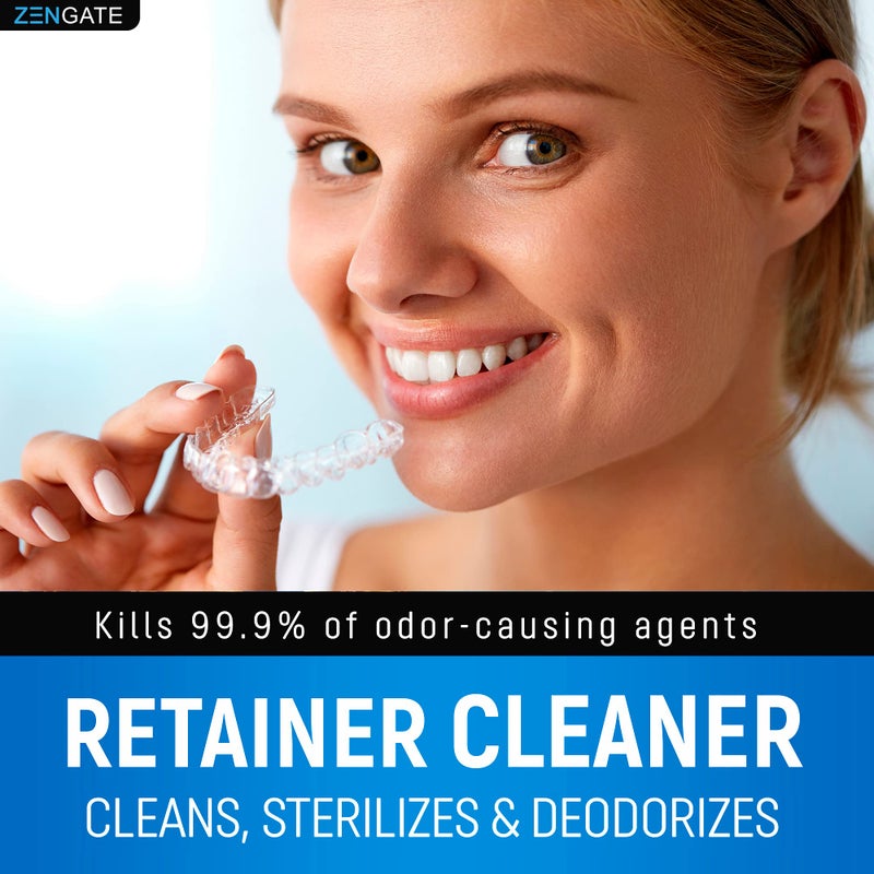 ZENGATE Retainer Cleaner Tablets - Quick 3-Minute Clean for Dentures, Mouth Guards, Aligners, and Night Guards - 120 Dental Cleansing Tablets - FSA HSA Approved Dental Appliance Cleanser - Image 3